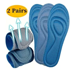 4Pcs Memory Foam Orthopedic Insoles for Shoes Antibacterial Deodorization Sweat Absorption Insert Sport Shoes Running Pads
