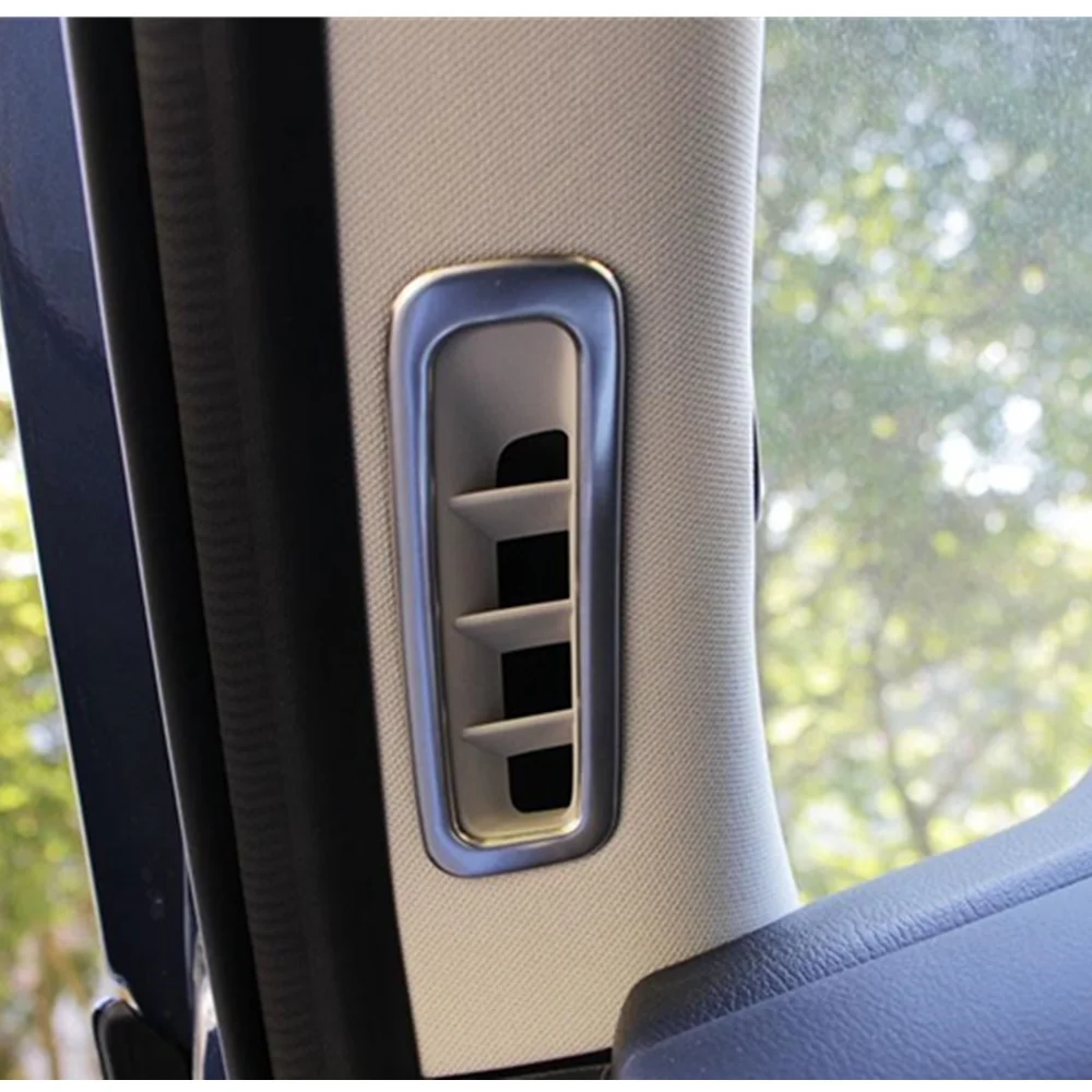 Auto Cover Frame Trim Stainless Steel Front Column Air Condition Outlet Vent For Mazda CX-5 CX5 2017 2018 2019 2020 2021 2022