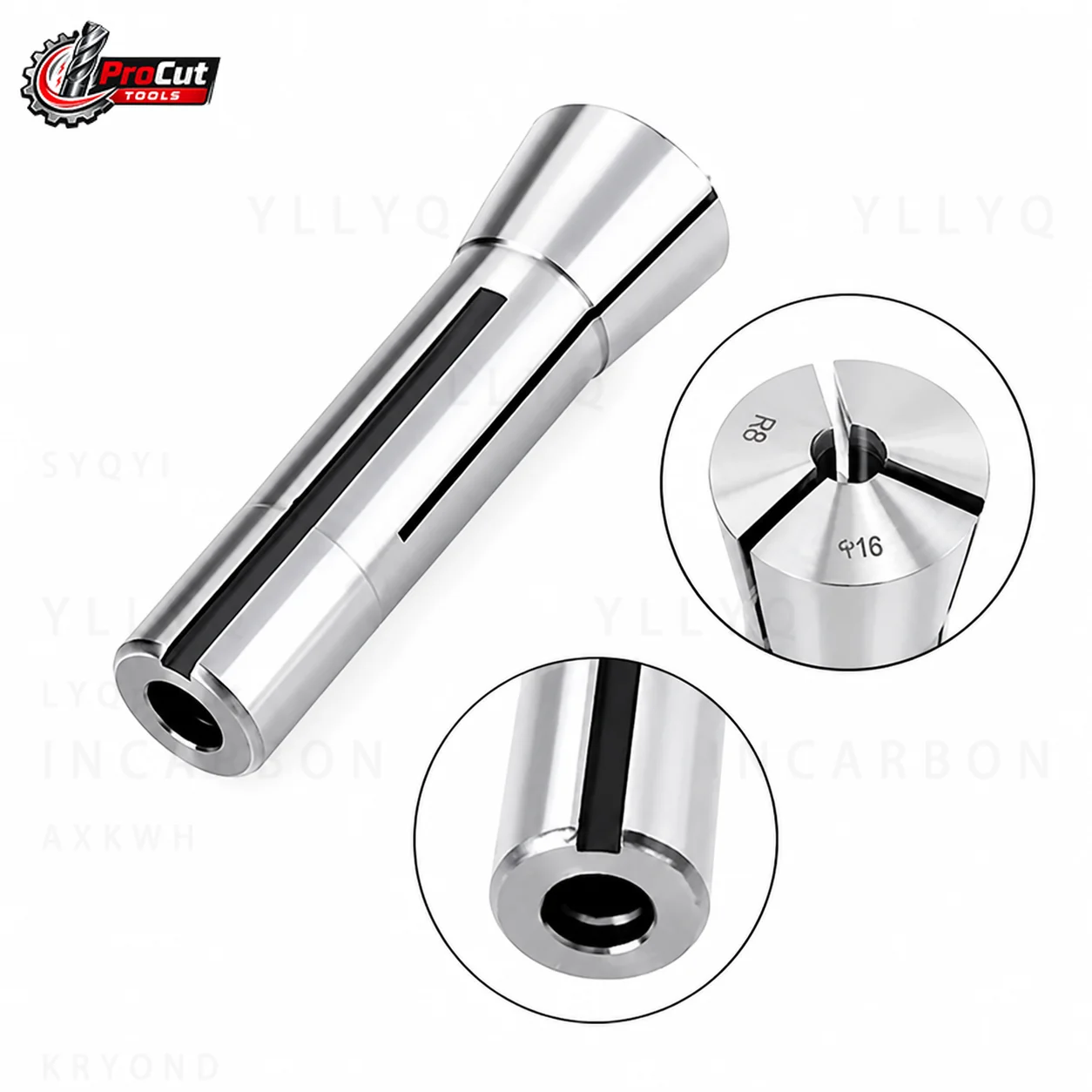 R8 Collet Chuck Set, M12 & 7/16 Inch Thread, High‑Precision R8 Collet Tool Holder for Milling Machine Parts