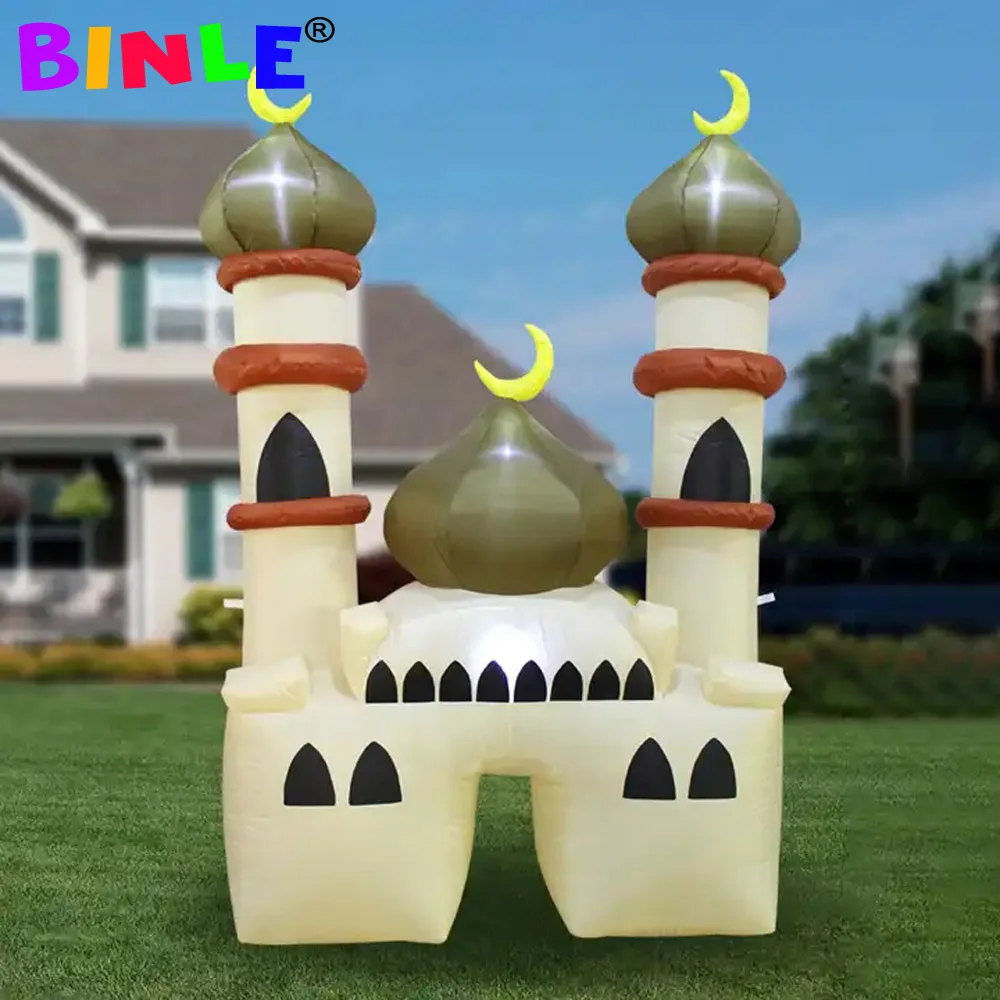 2023 Outside 2-5m Giant LED Inflatable Ramadan Decoration For Yard Lawn Party Event