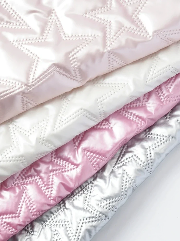 PU Polyester Fabric for Embossing Clothing Artificial Leather Decorative Fabrics Diy Sewing Cloth Wholesale By The Meter