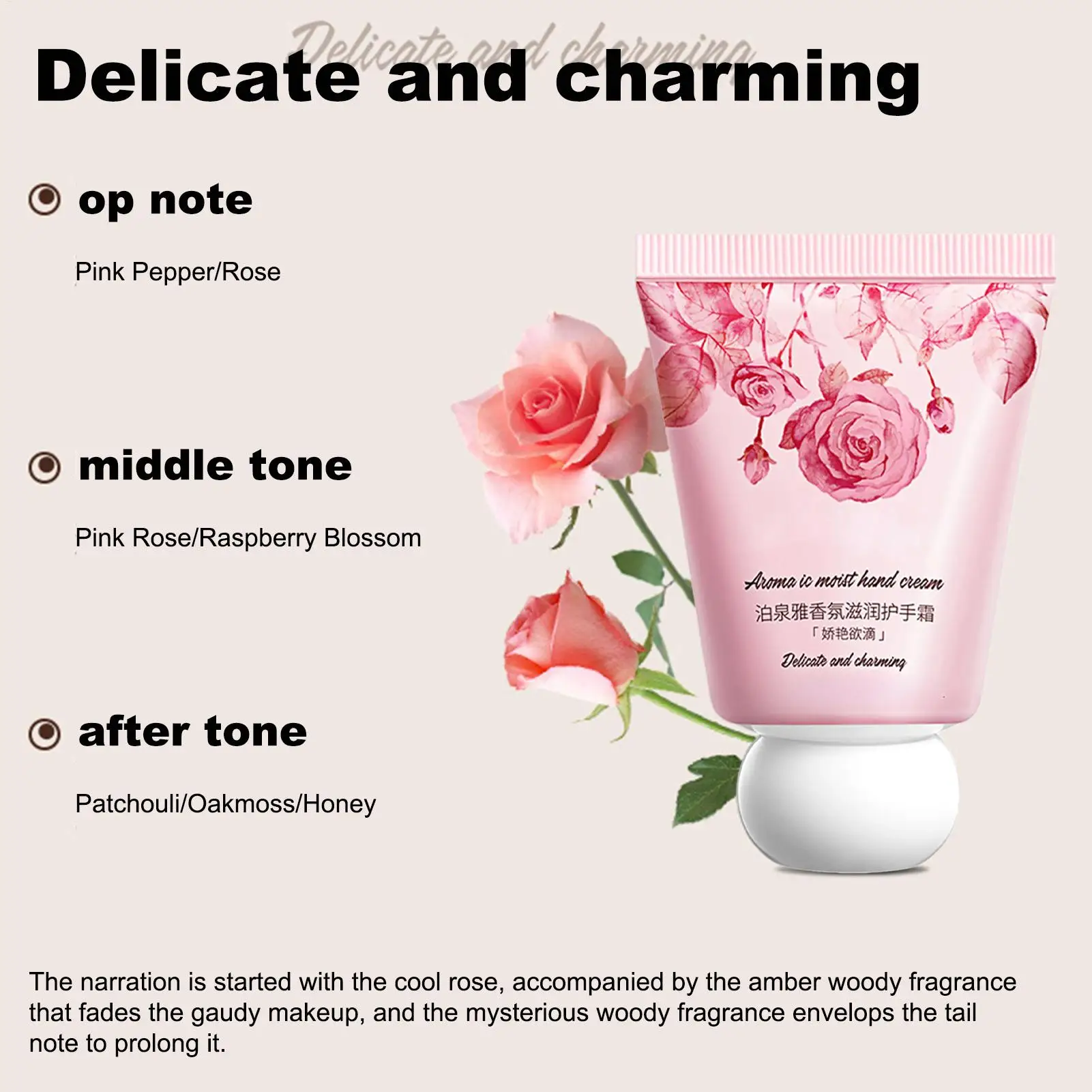 1pcs Fragrant Hand Cream For Women Moisturizing Anti-wrinkle Repair Anti Dry Hand Skincare Lotion Hands Care Christmas Gift