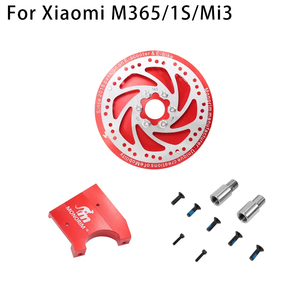 Monorim ترقية 500 واط موتور سطح السفينة عدة ل Xiaomi M365/1S/Pro/Mi3 سكوتر كهربائي 140 مللي متر الجبهة مكبح قرصي اكسسوارات أجزاء