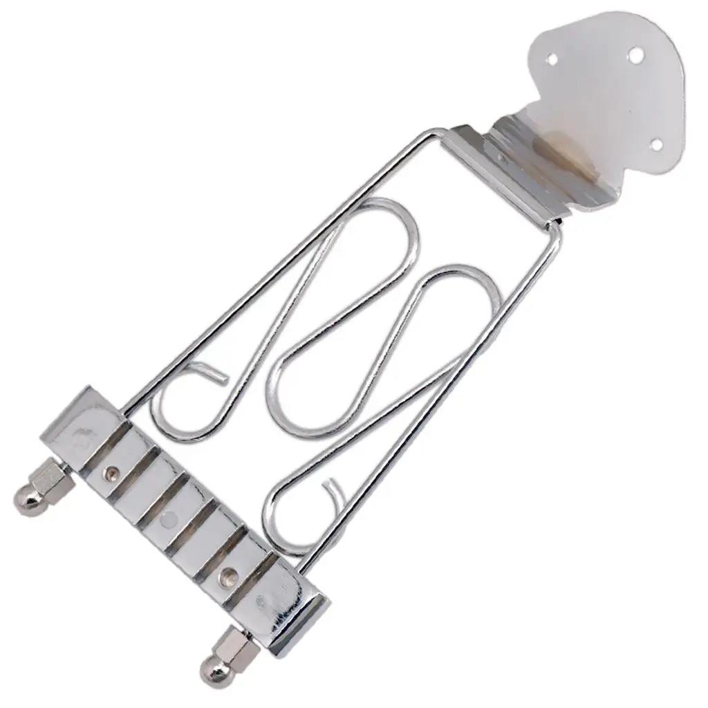 Wired Frame Trapeze Tailpiece Bridge for 6 String Electric Guitar Replacement Beautiful Specifications for Archtop Jazz Guitars