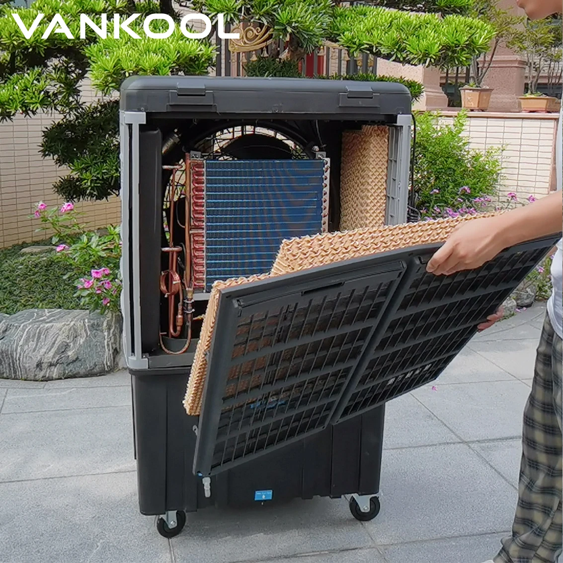 

Two Cooling Systmes Ar Condicionado Klimatyzacja Climatisateur Portable Mobile Evaporative Desert Swamp Air Cooler