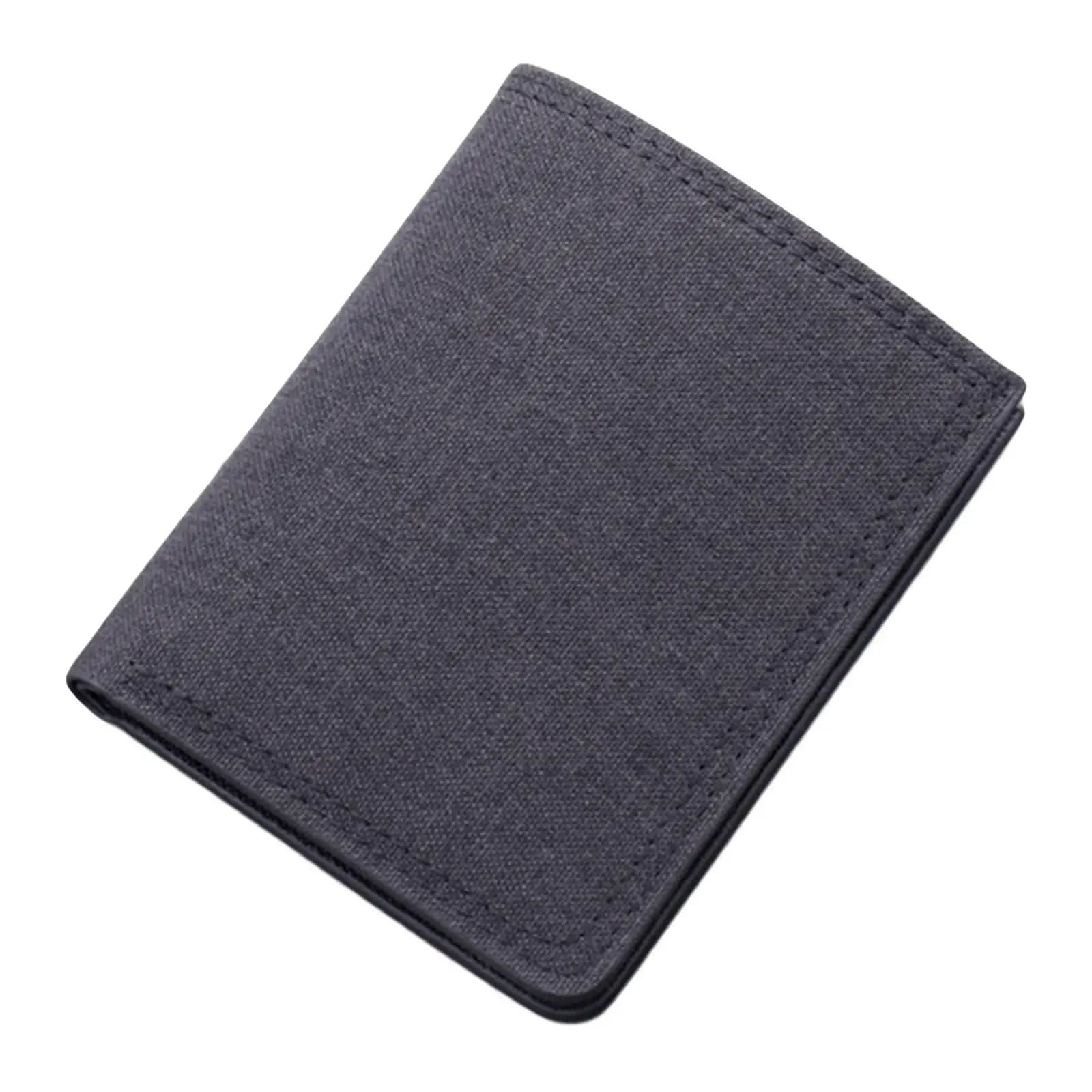 Mens Canvas Bifold Wallet Short Money Clip with Card Slots ID Window Coin Purse for Everyday
