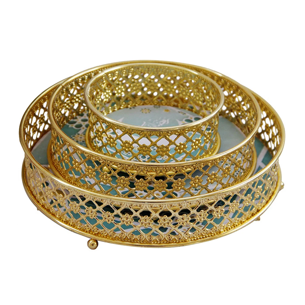 

Hollow Metal Fruit Plate Snack Tray Candy Food Serving Basket Dried Container Kitchen Bar Accessories Delicate Design Durability