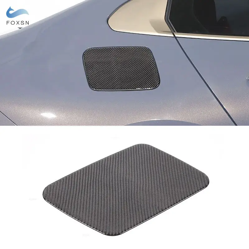 ل BMW 5 سلسلة i5 G60 2024 2025 سيارة التصميم خزان الوقود غطاء تغليف ملصق لينة ألياف الكربون تقليم