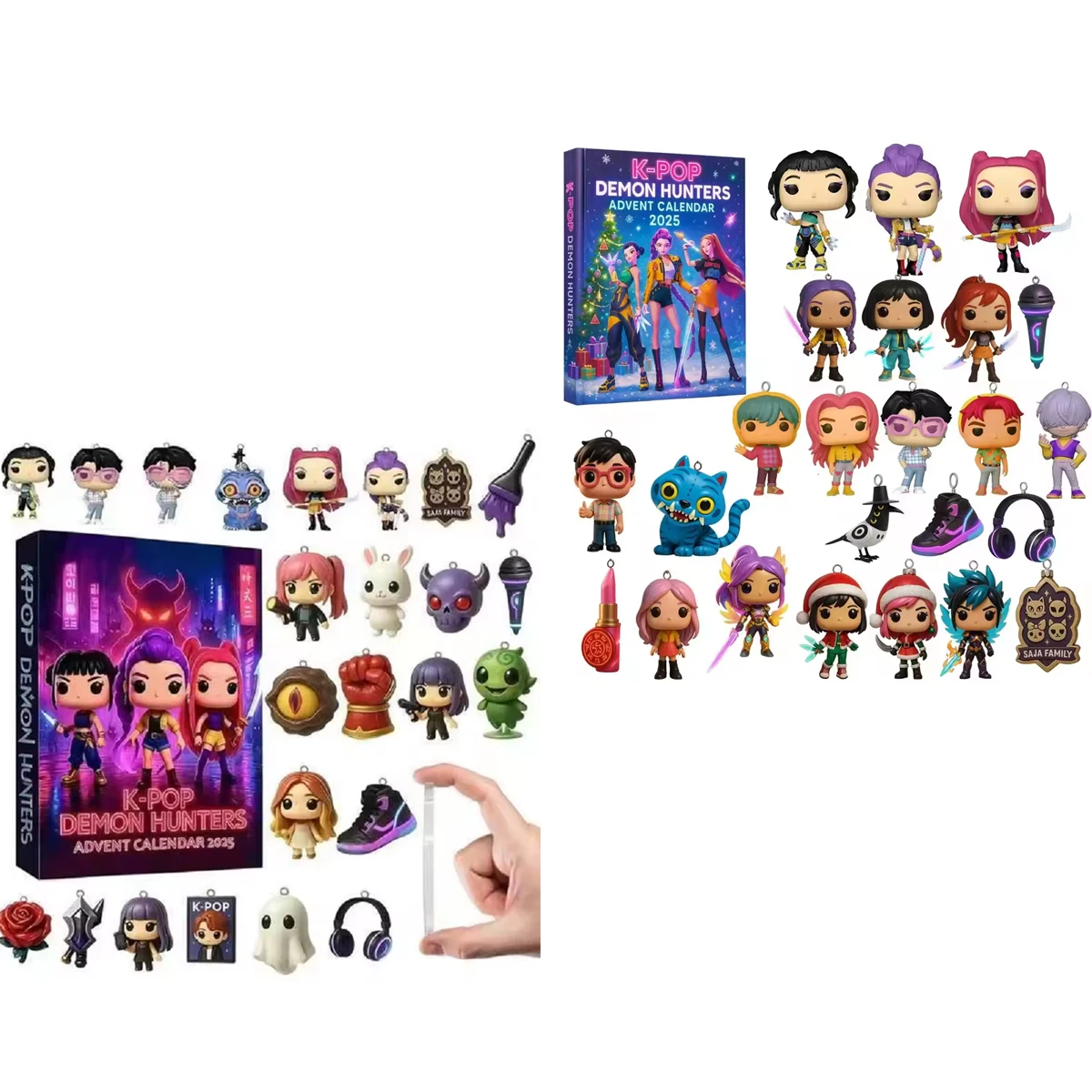 حار Kpop شيطان الصيادين تقويم القدوم K البوب شيطان الصيادين رومي ميرا زوي النمر عيد الميلاد العد التنازلي تقويم القدوم هدية 24 يوما #4