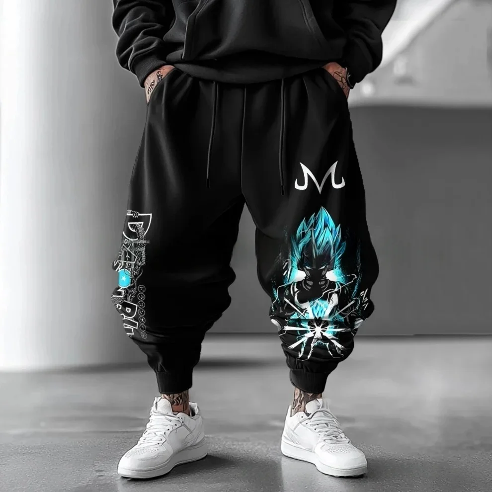 

Riman Dragon Ball Super Saiyan Printed Autumn and Winter New Sports Casual Comfortable Loose Men's Sweatpants New