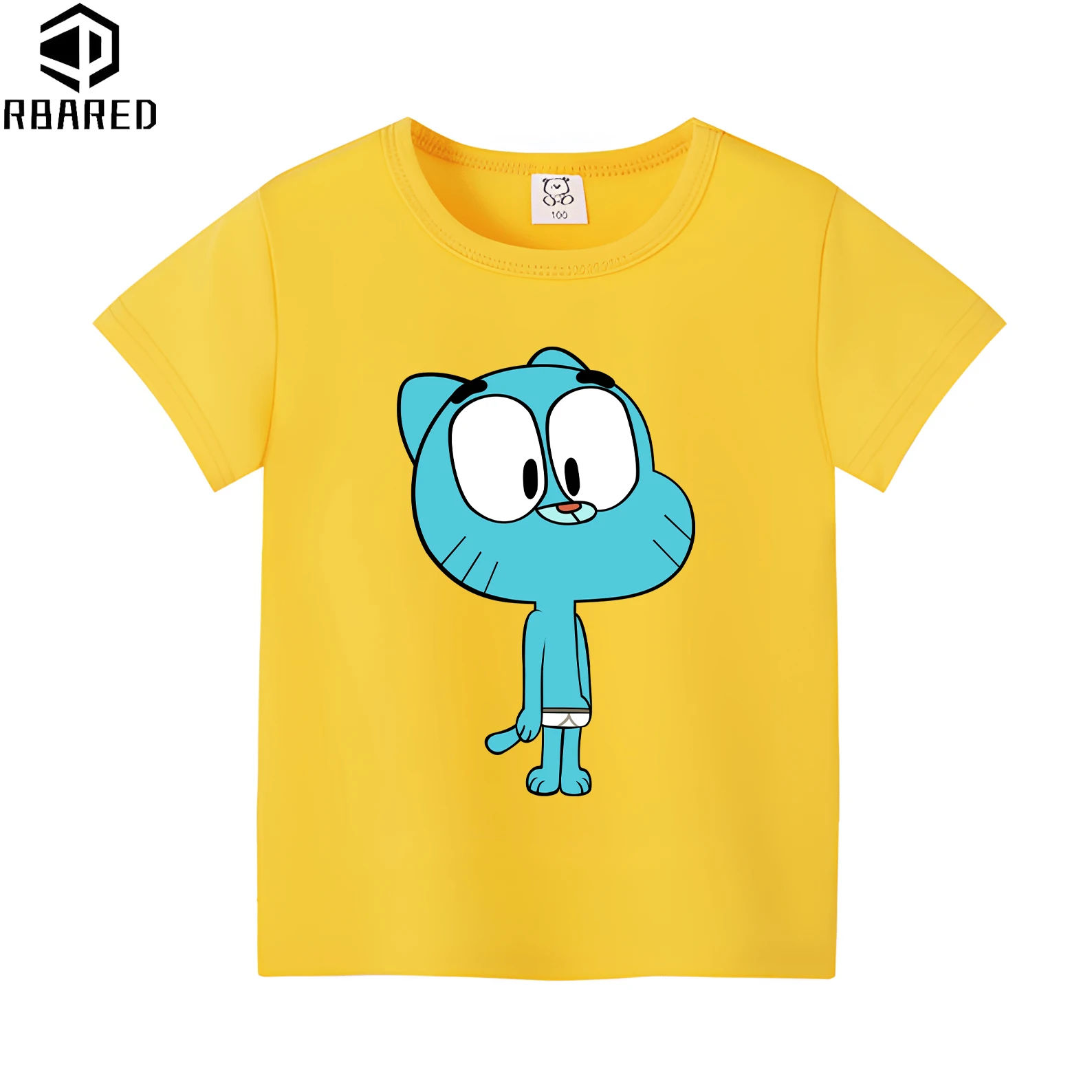 2024 Kids Clothes The Amazing World of Gumball 100% Cotton Children\'s -shir T Shirt Tops High Child Nezuko Girls Short Sleeve