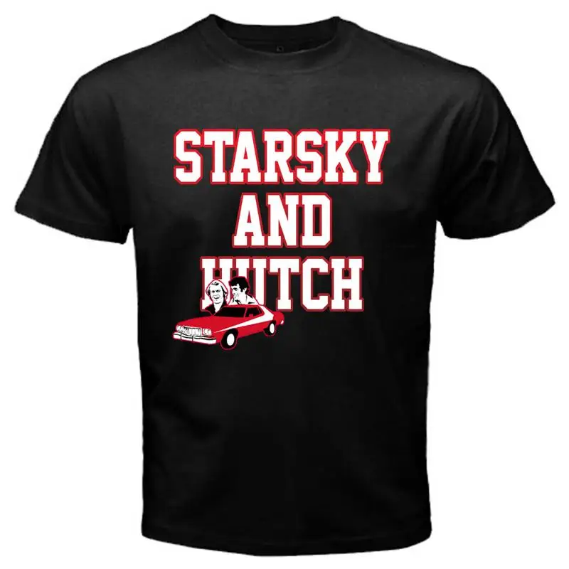 

Мужская черная футболка Starsky and Hutch размером от S до 5XL