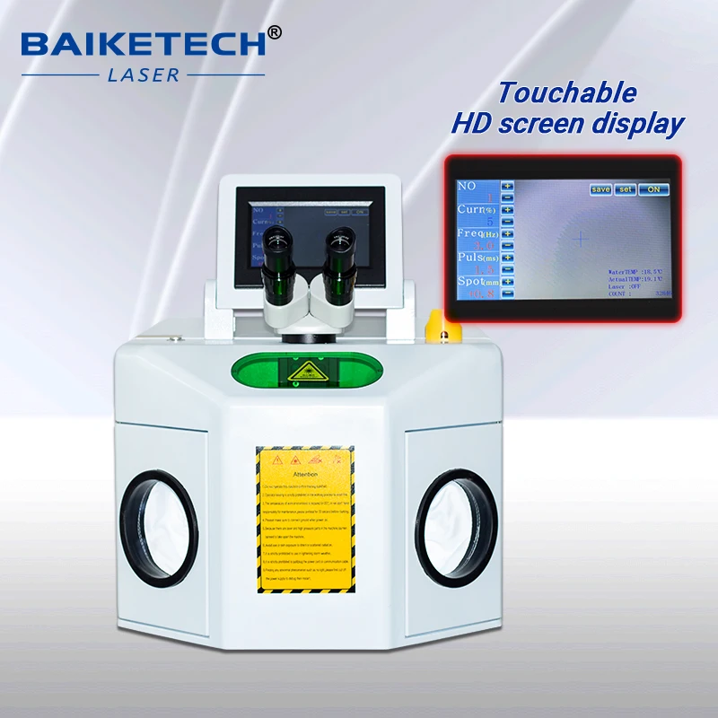 

TH-YJW200H 200W Enclosed YAG Jewelry Laser welding machine with external 1P water tank and optional external CCD.