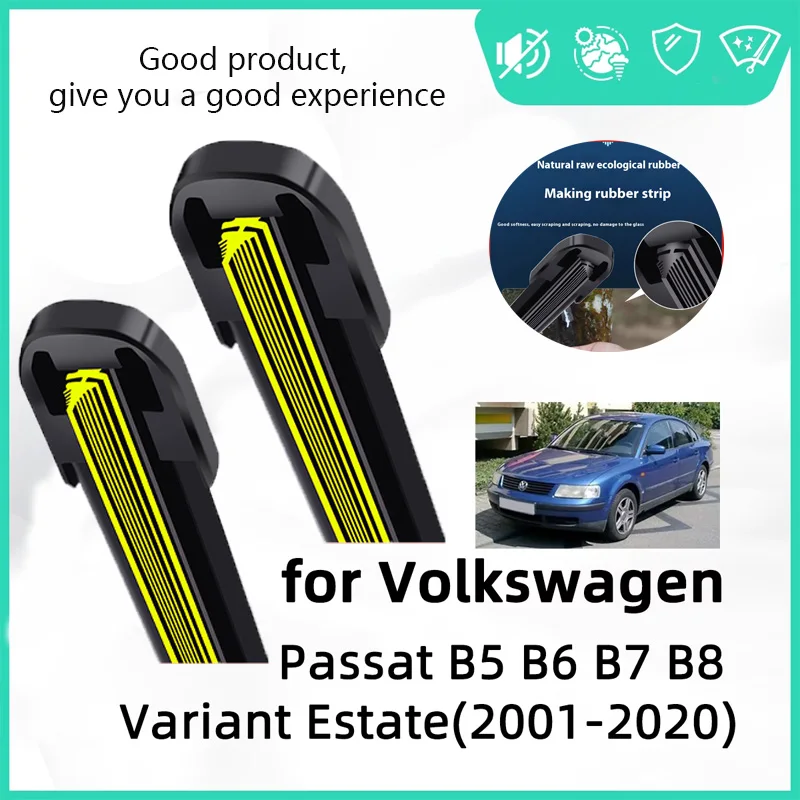 

Rubber Car Wiper for Volkswagen Passat B5 Passat Variant Estate Front Wiper Blades Brushes Cutter Accessories Windscreen