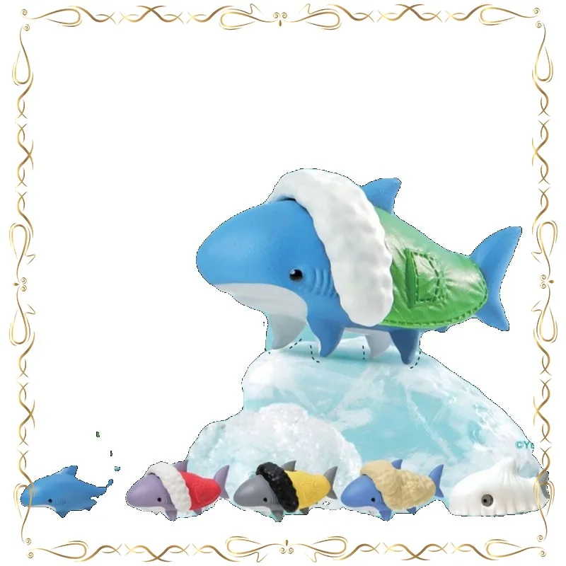 

Gashapon Afraid of The Cold Shark Clothing Removable Kawaii Collection Ornament Action Figure Model Toys