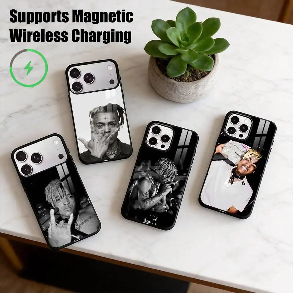 XXXTentacion Rapper-R  Phone Case For iPhone17,16,15,14,13,12,11 Plus,Pro Supports Magnetic Wireless Charging Gift