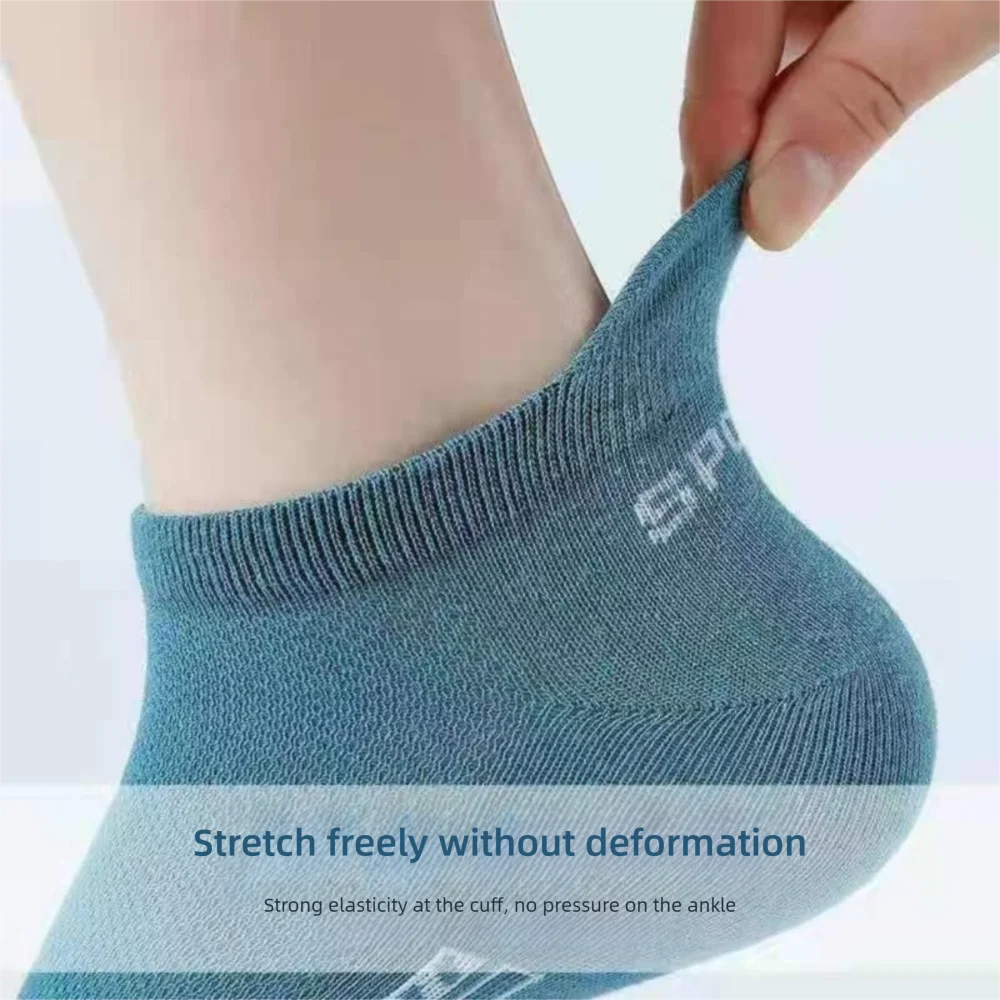 Multicolor Thin Men's Socks Breathable Comfortable Sports Socks Moisture-Wicking Short Socks Sports
