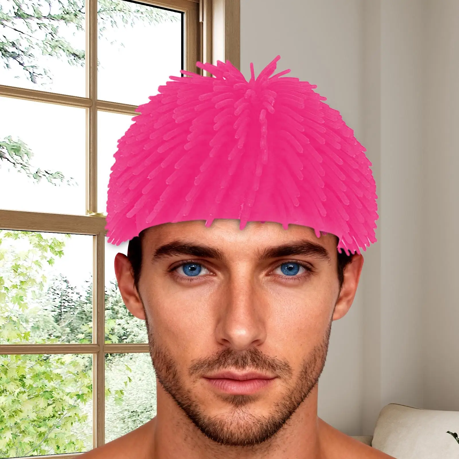 Spiky Ball Funny Prank Headwear Children Cosplay Costume Hat  Cosplay Costume Hair Accessories For Adults Halloween Party