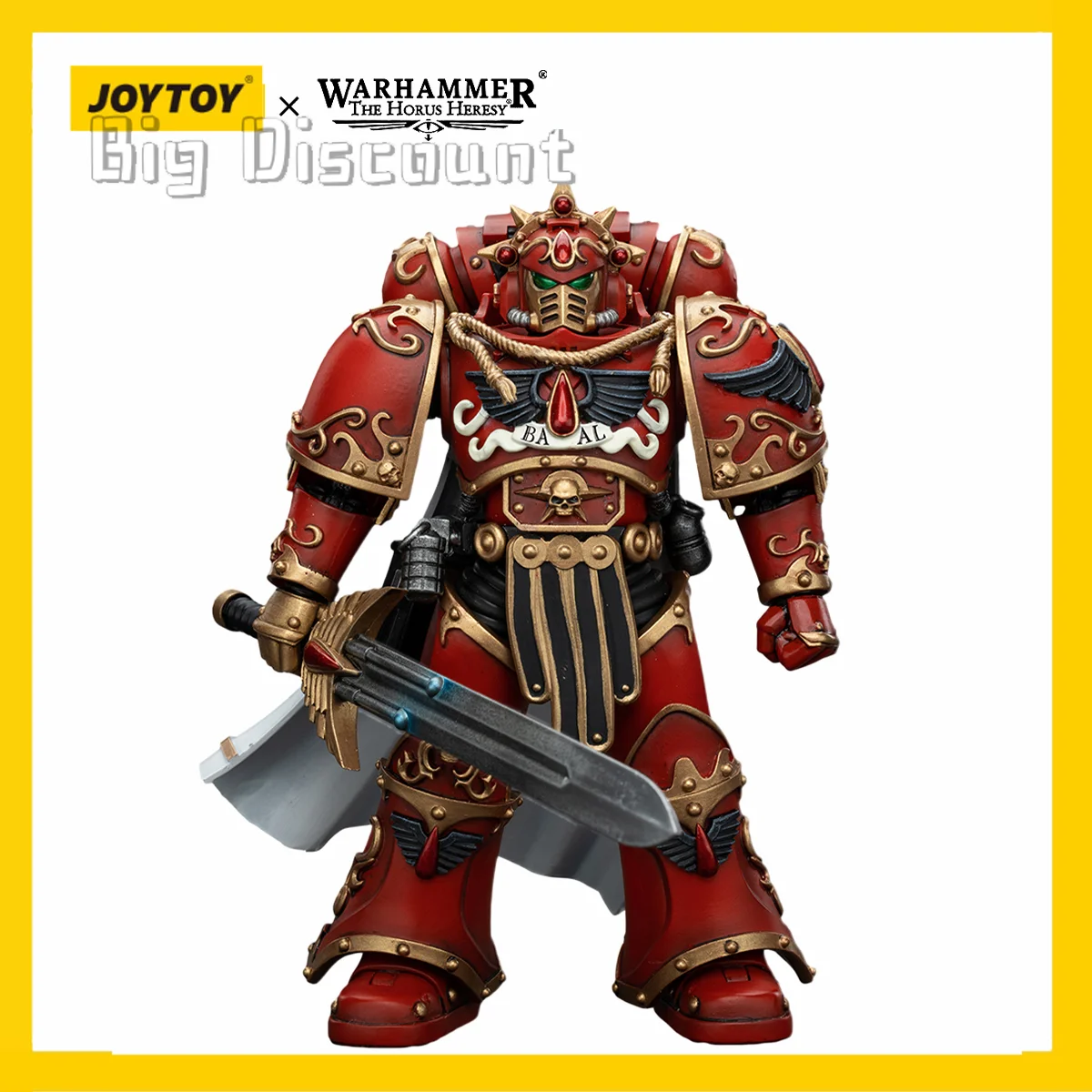 

[Pre-order] JOYTOY 1/18 Warhammer 30k Action Figure Blood Angels Legion Praetor with Paragon Blade Model