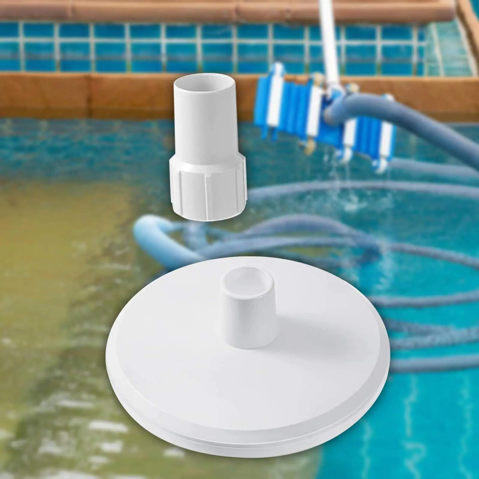 

Pool Skimmer VAC Plate Suitable for 1 to 1/2 inch Straight Vacuum Hose Connector Pool Cleaning Accessories for Swimming Pool