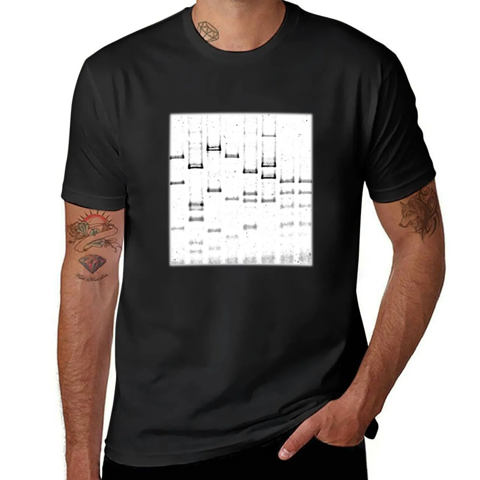 Realistic agarose gel electrophoresis T-Shirt customs design your own customizeds anime clothes t shirt men 100℅ cotton