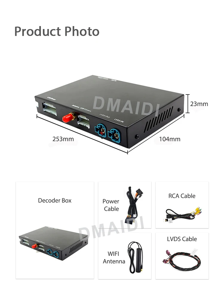 Wireless CarPlay Connection Decoder Box GPS Navigation For BMW F20 F21 F22 F23 NBT System with 6.5 / 8.8 / 10.2 inches Screen