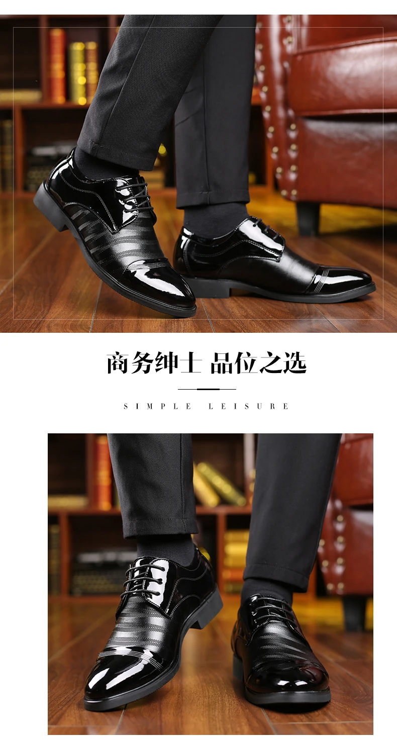 Formale Business-Oxford-Schuhe für Herren, klassische Leder-Kleiderschuhe für Hochzeit und Büro – Detail 17