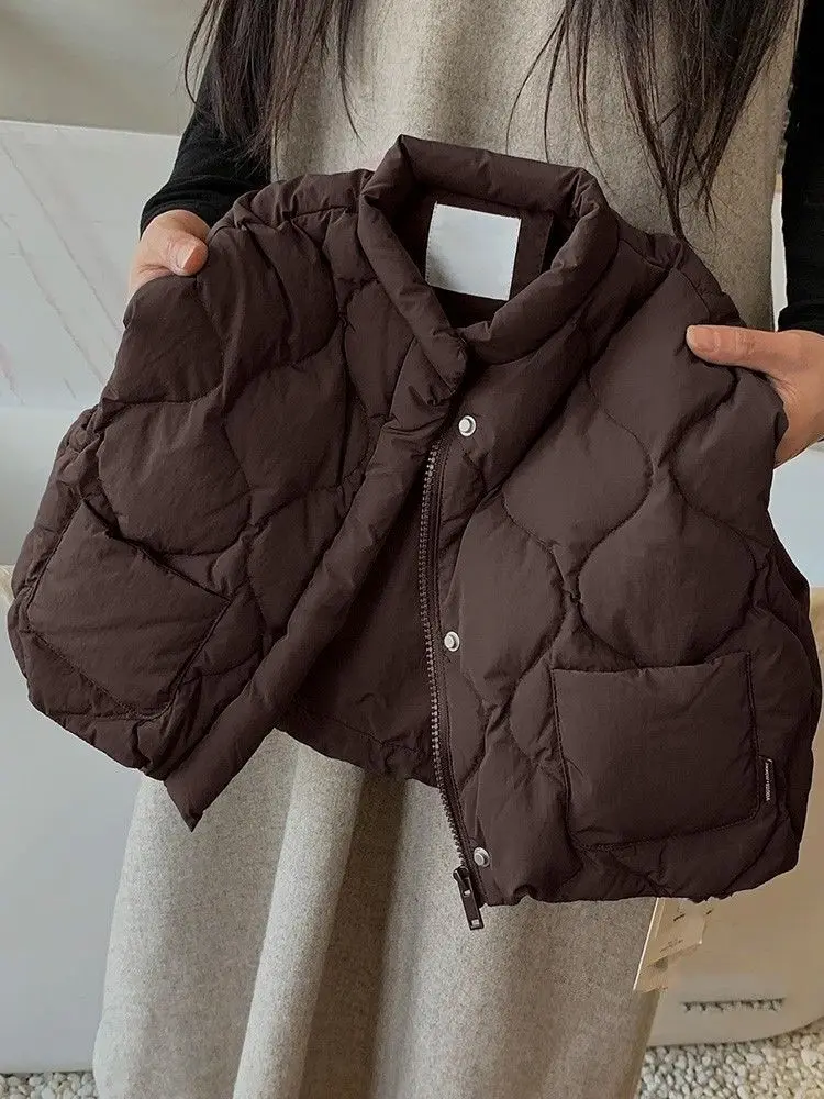 Koreanische Baby-Weste mit Polsterung – Unisex Herbst-Winter-Steppweste, Warme Ärmellose Oberbekleidung für Jungen und Mädchen, Wintermantel – Detail 4