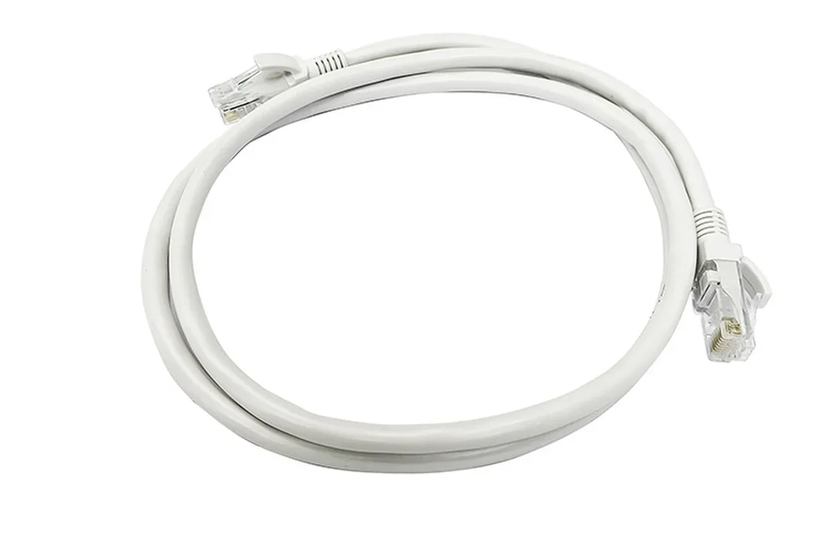 Cabo Ethernet plano para rede, cabos LAN, Patch Cord para computador, roteador, laptop, RJ45, Cat 6, 2m