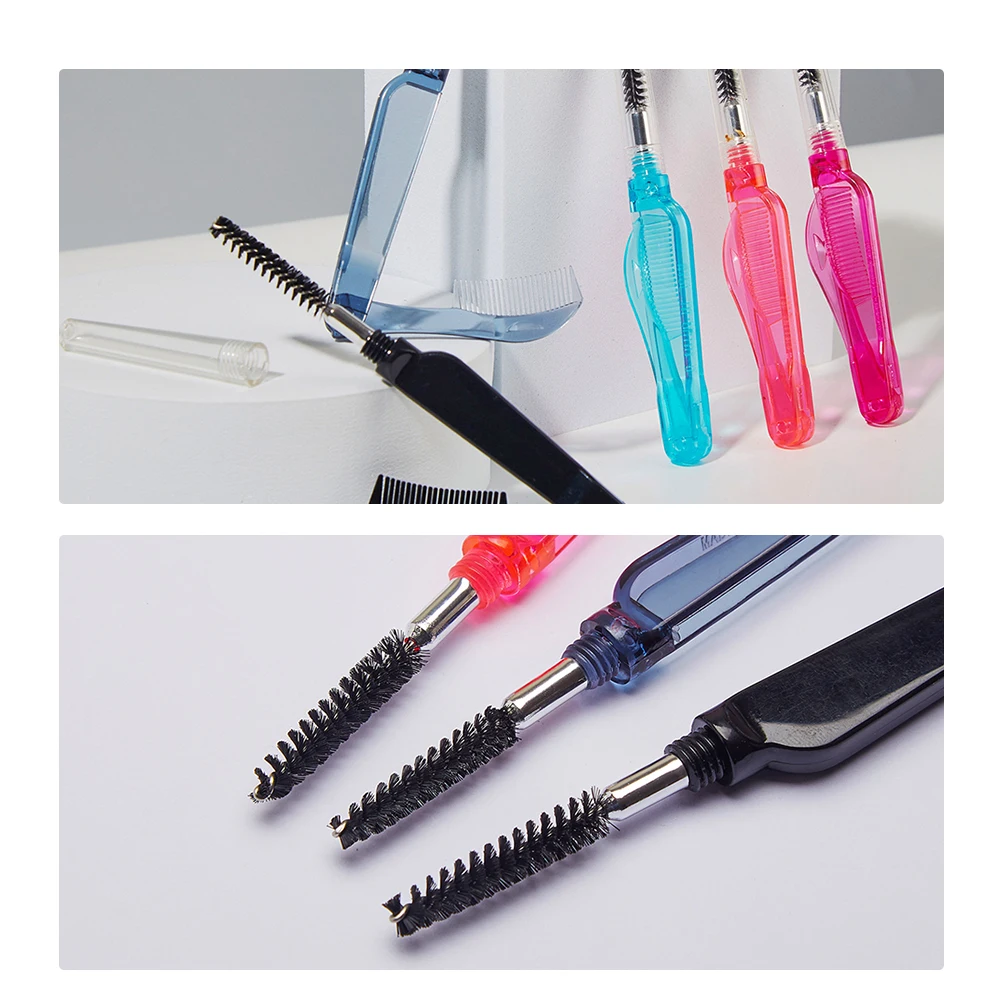 

10Pcs Eyebrow Combs High Quality Folding Eyelash Brush Smooth Grip for Precise Shaping Reusable Beauty Accessory for Everyday