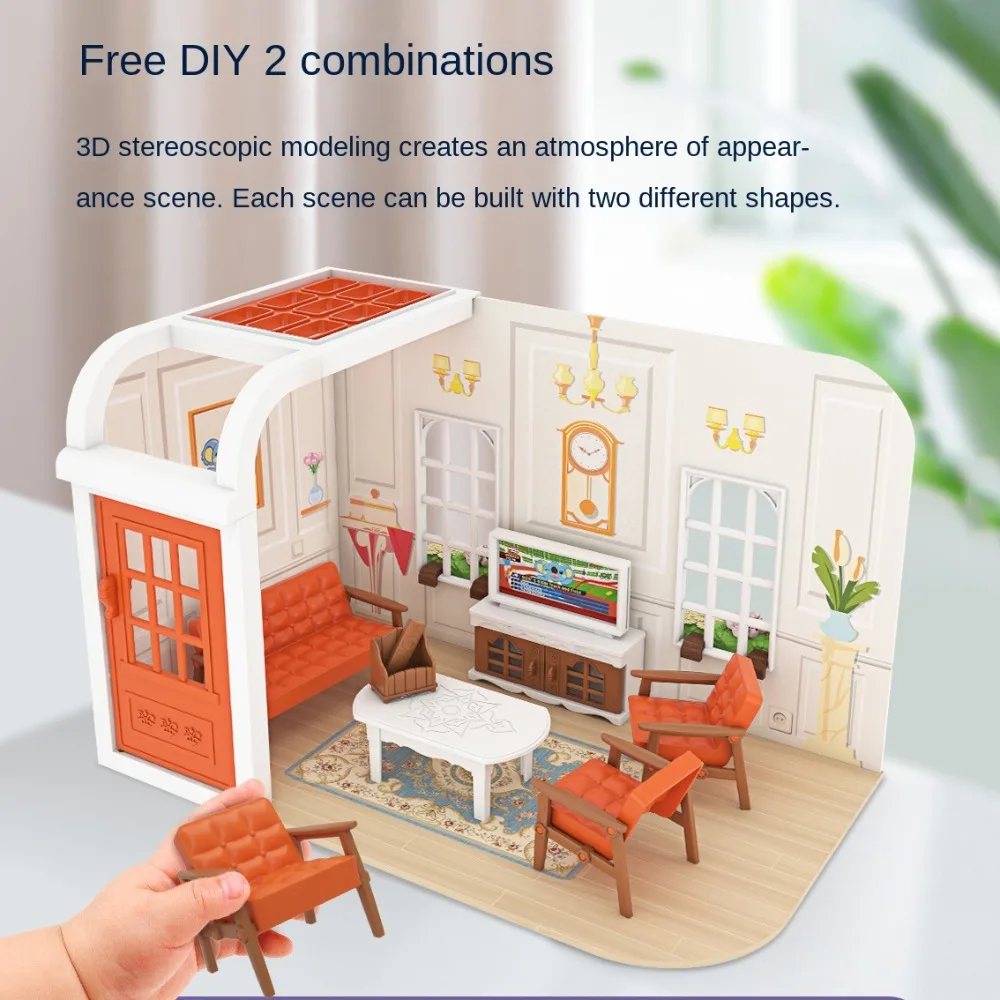 Cozinha casa de bonecas móveis em miniatura brinquedo cena itens em miniatura acessórios para casa de bonecas modelo