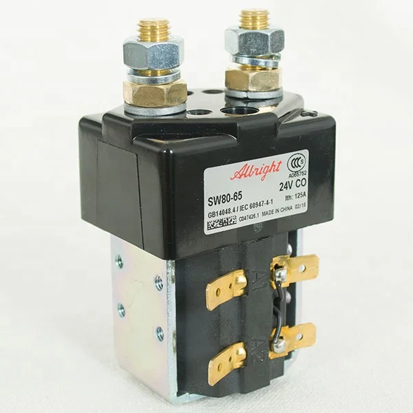 DC motor contactor 125a 24v solenoid SW80