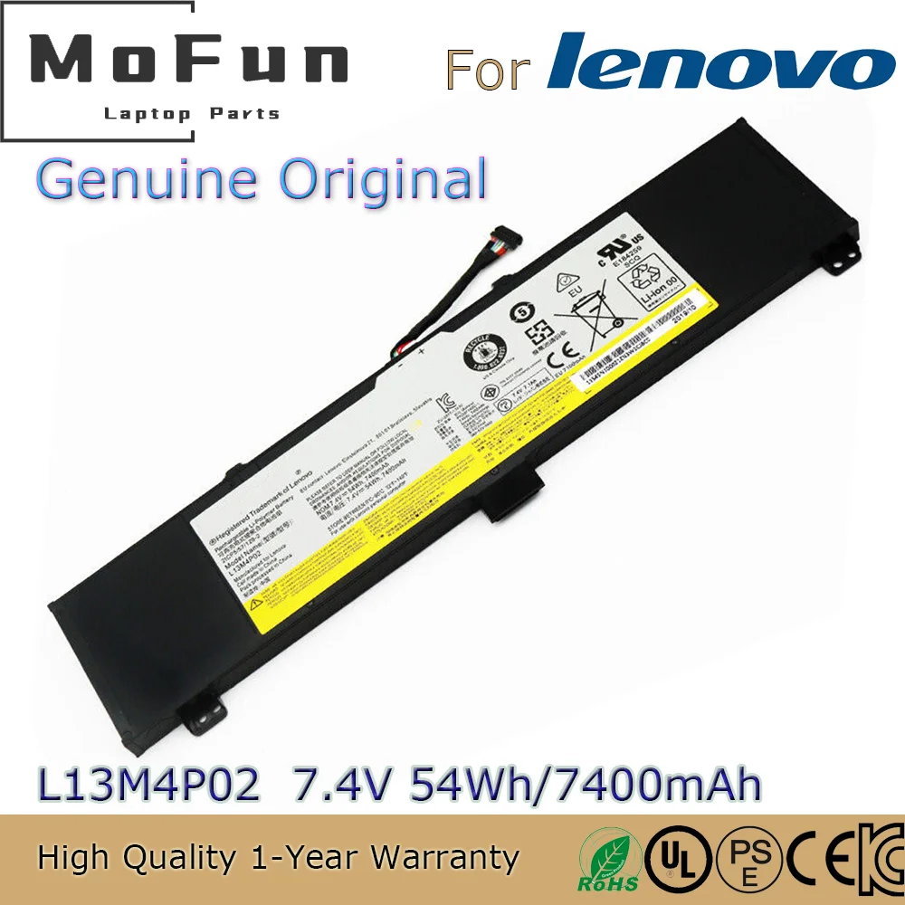 Brand New Original L13M4P02 7.4V 54Wh Laptop Battery for Lenovo Erazer Y50-70 Y70-70 Y50-70AM-IFI ISE L13N4P01