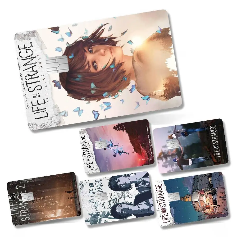 Game Life Is S-Strange 2 1 Set Of 4 Pcs Anime Bank Credit Bus Pass Stickers Cool Decoration Waterproof Stickers Collection
