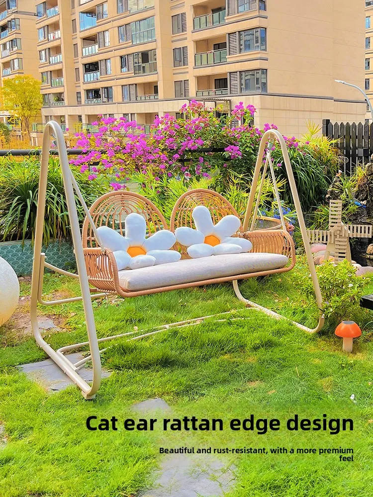 أرجوحة خارجية للأطفال، أثاث أطفال، شرفة فناء صغيرة، أرجوحة مفردة ومزدوجة، حديقة فناء، فناء