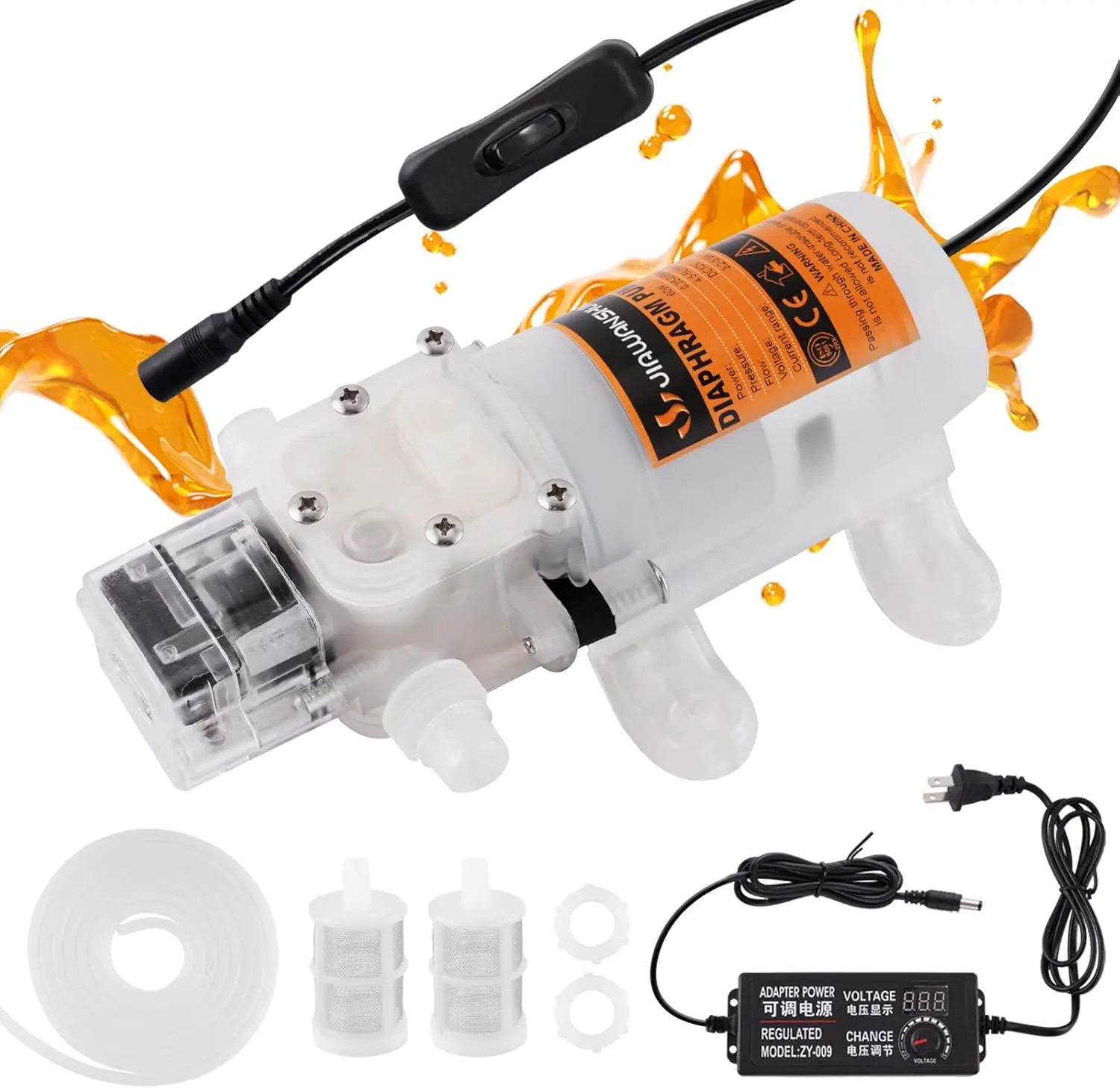 

Электрический насос для перекачки вина 110В, 5 л/мин, пищевой, самовсасывающий, с регулировкой скорости и фильтром из нержавеющей стали