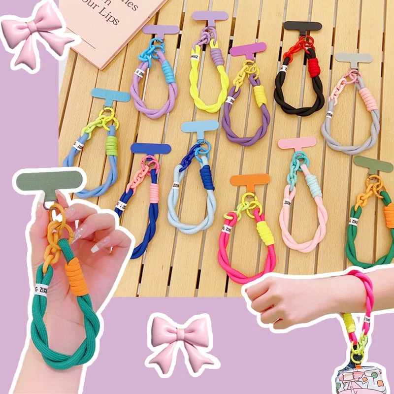 Cellphone Straps Hanging Keychain Cord Mobile Phone Lanyard Short Wrist Strap Charm Anti-lost Chain For Women Keychain