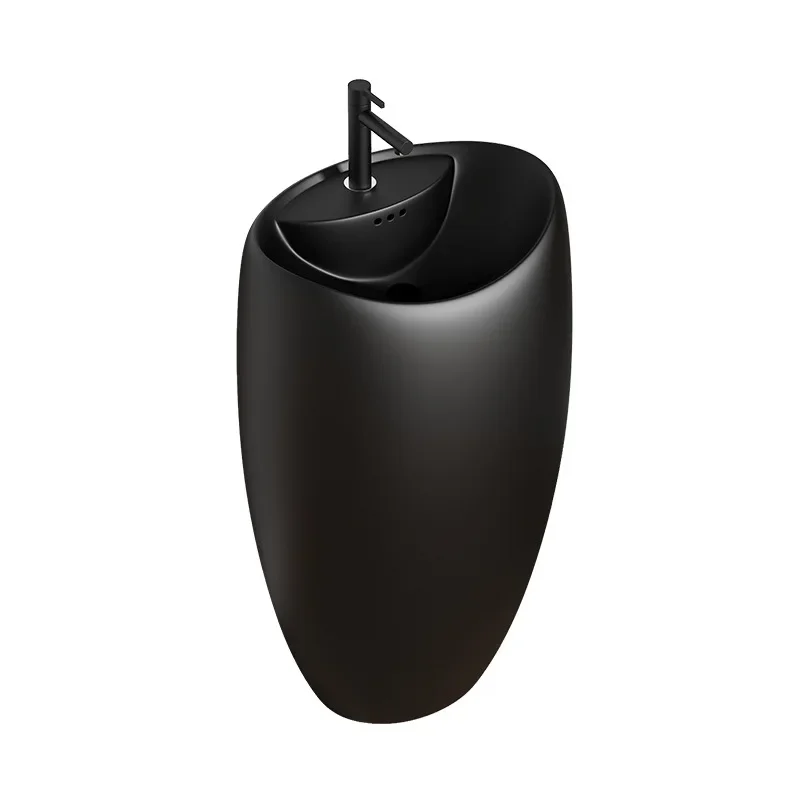 One-piece column basin, household floor-to-ceiling washbasin, hotel bathroom washbasin