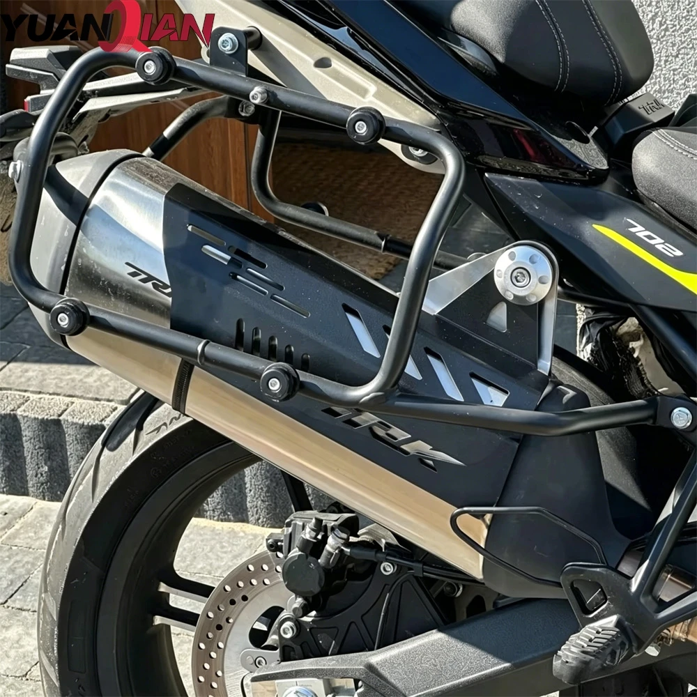 

Motorcycle Accessories Exhaust Pipe Heat Shield Cover Muffler Protector Guard For Benelli TRK702X TRK702 X TRK 702 X 2022 - 2026