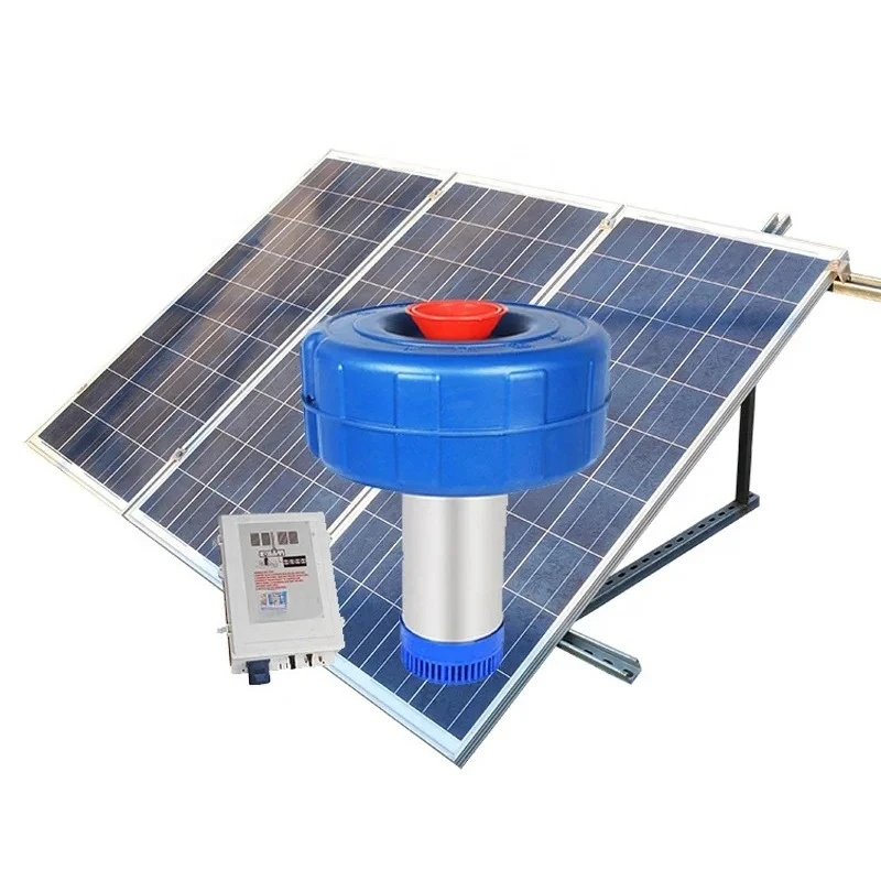 New  solar aerator for fish farm with back up for fountain aerator floating  irrigation pump