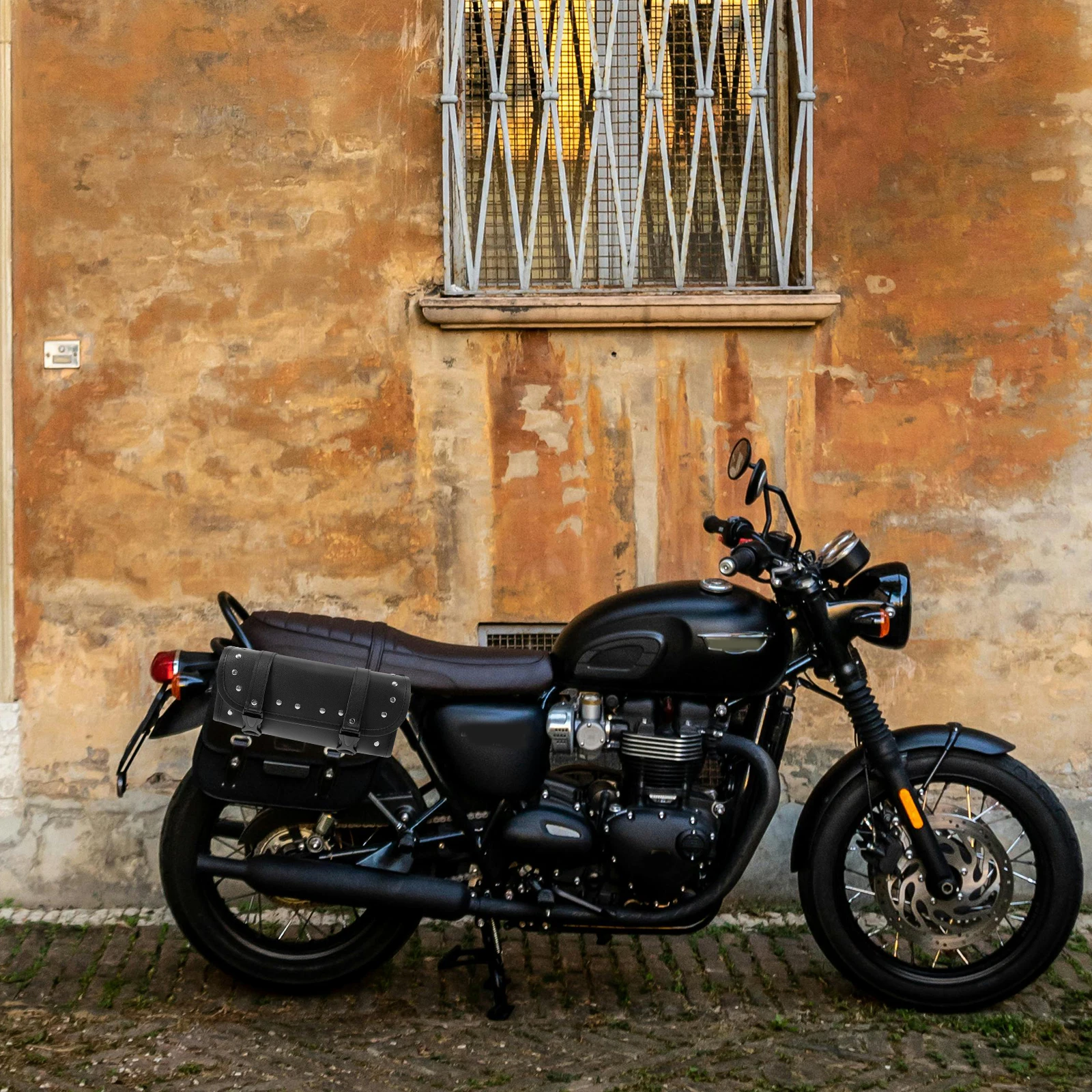 

Stylish Motorcycle Front Handlebar Storage For Motorcycles Durable Portable Bag Ample Wallet Easy Installation