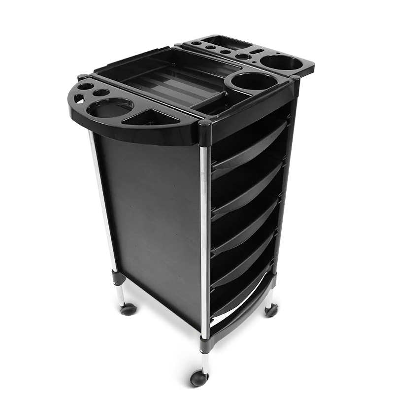 

Wholesale Original Equipment Manufacturer Hair Stylist Salons Cart Black PP Storage Barber Trolley
