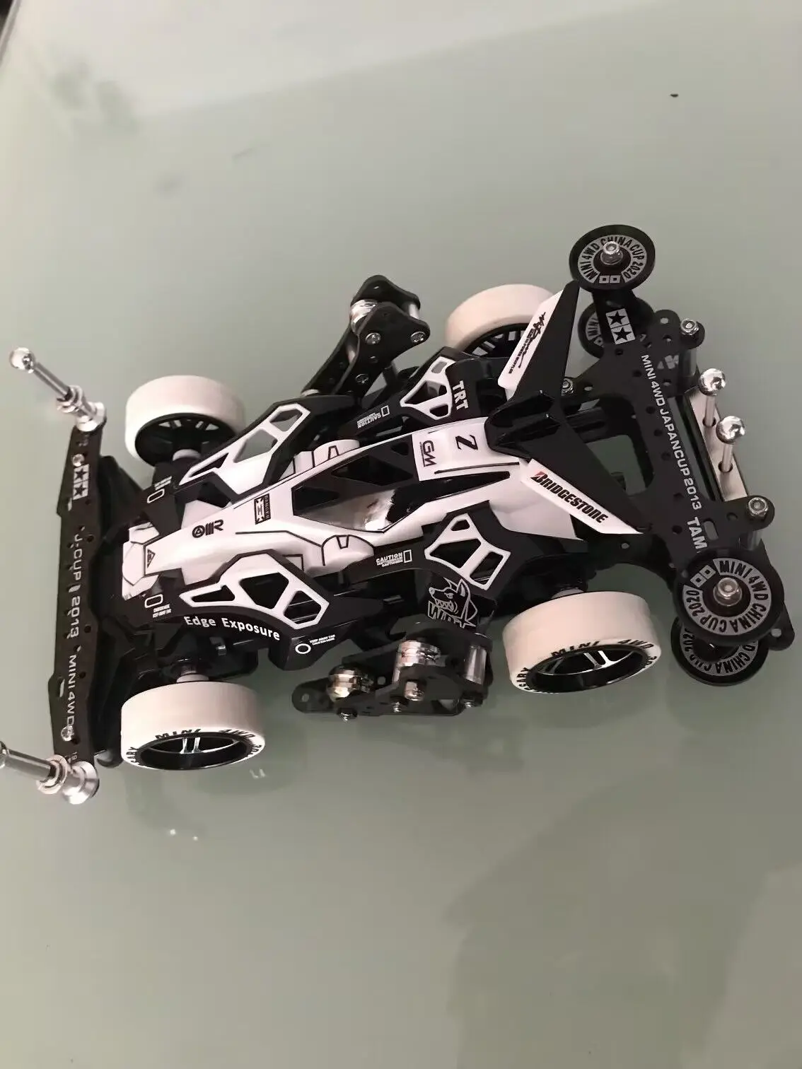 R/C Model Car Tamiya Mini 4WD 95294 & 19611 Max Breaker CX09 Black