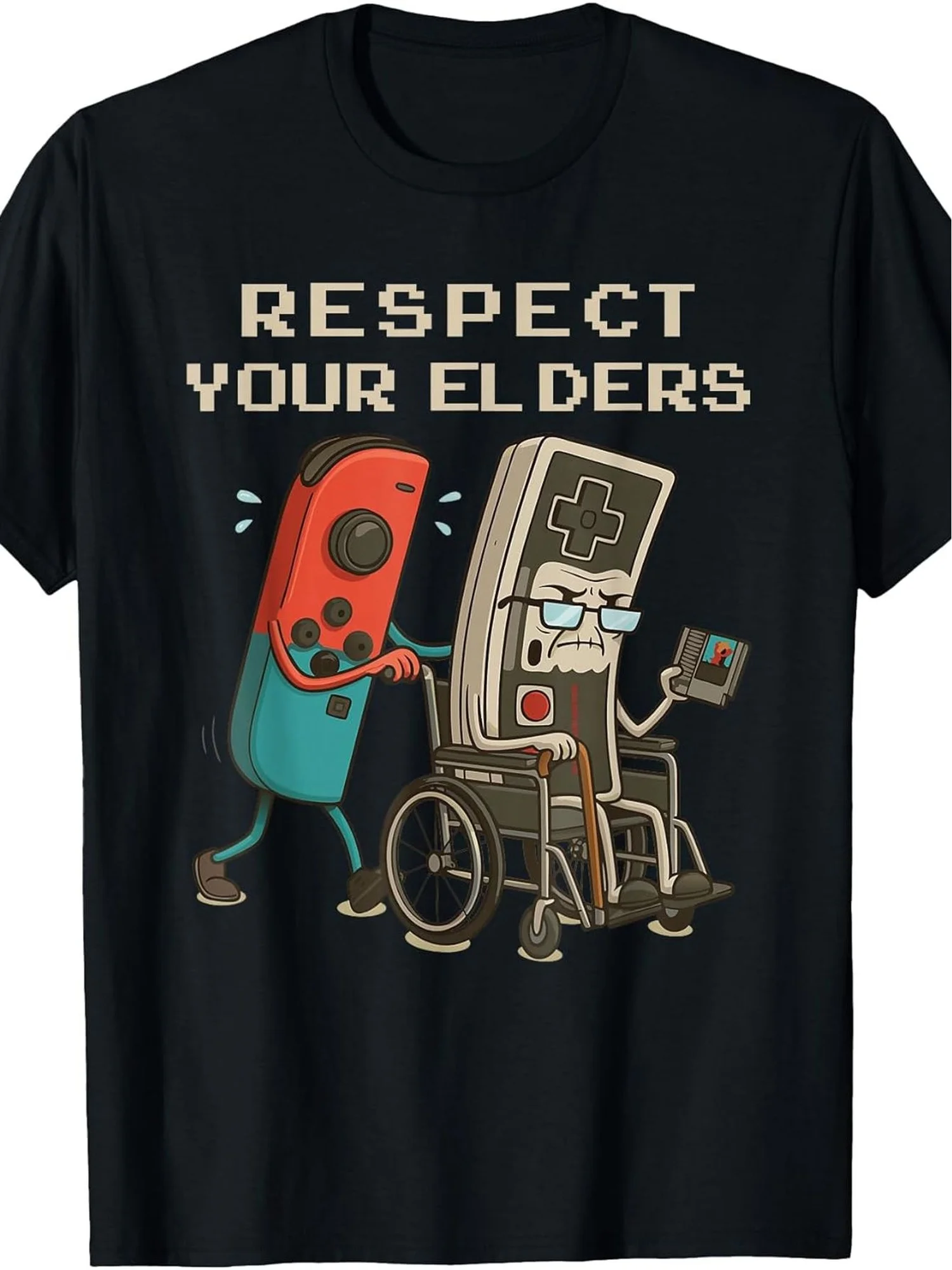 Funny Retro Game Controller Graphic T Shirt for Gamers