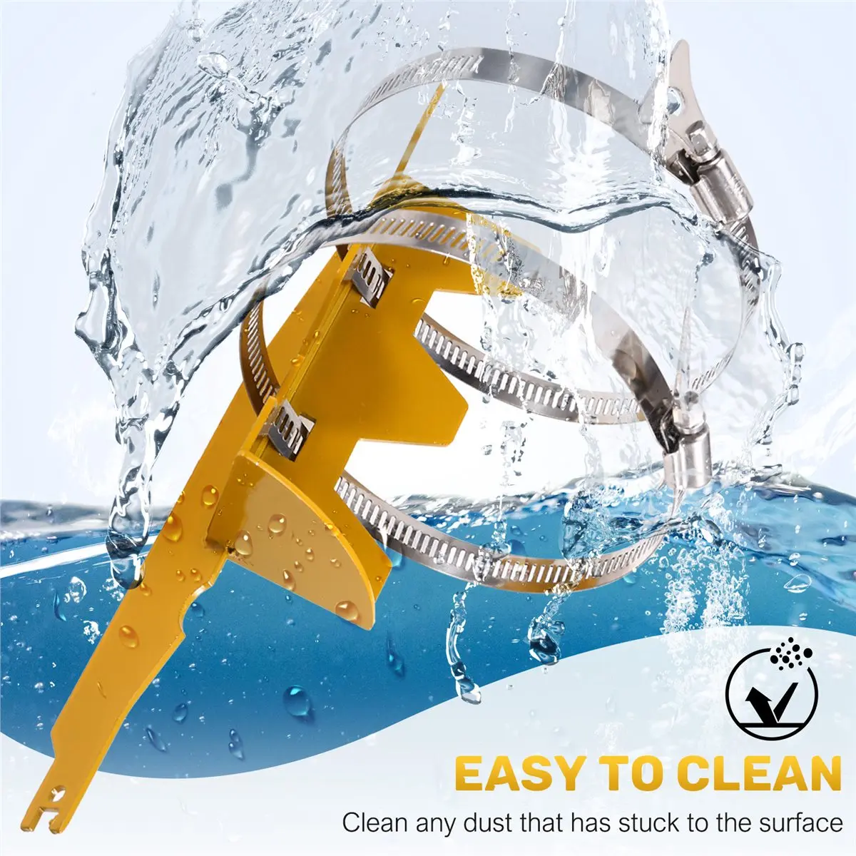 DT81 Paint Shaker and Mixer for Reciprocating Saw-Spray Can Shaker Attachment, Fits 2 to 3 Inch Cans Yellow