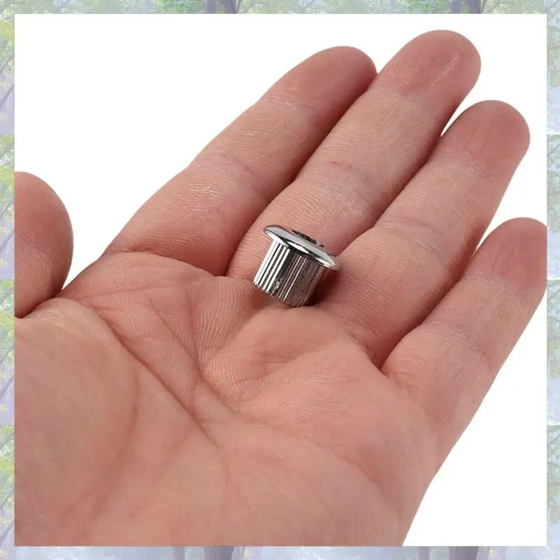 24X موالف الجيتار تحويل البطانات محول الحلقات النيكل تصفيح مع قذيفة بلاستيكية لطيفة لثقوب Peghead 10 مللي متر