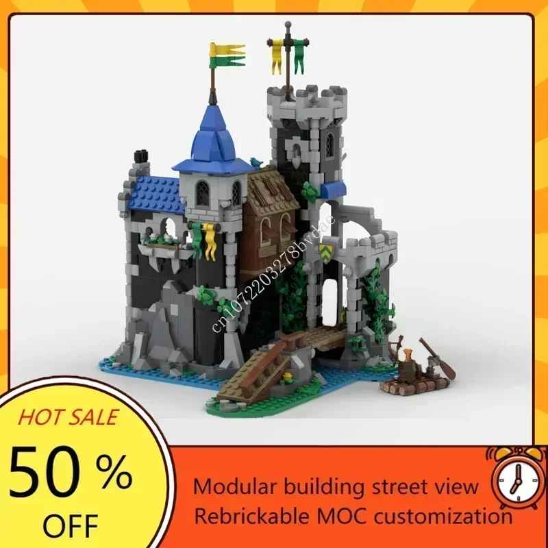 933PCS Fortress of Lakeside County Modular MOC Creative Model Custom Puzzles Architecture Education Assembly Model Toys Gifts