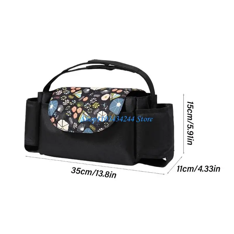 Easy to Attach Prams Organizes Bag Large for Bottles Diapers Storage
