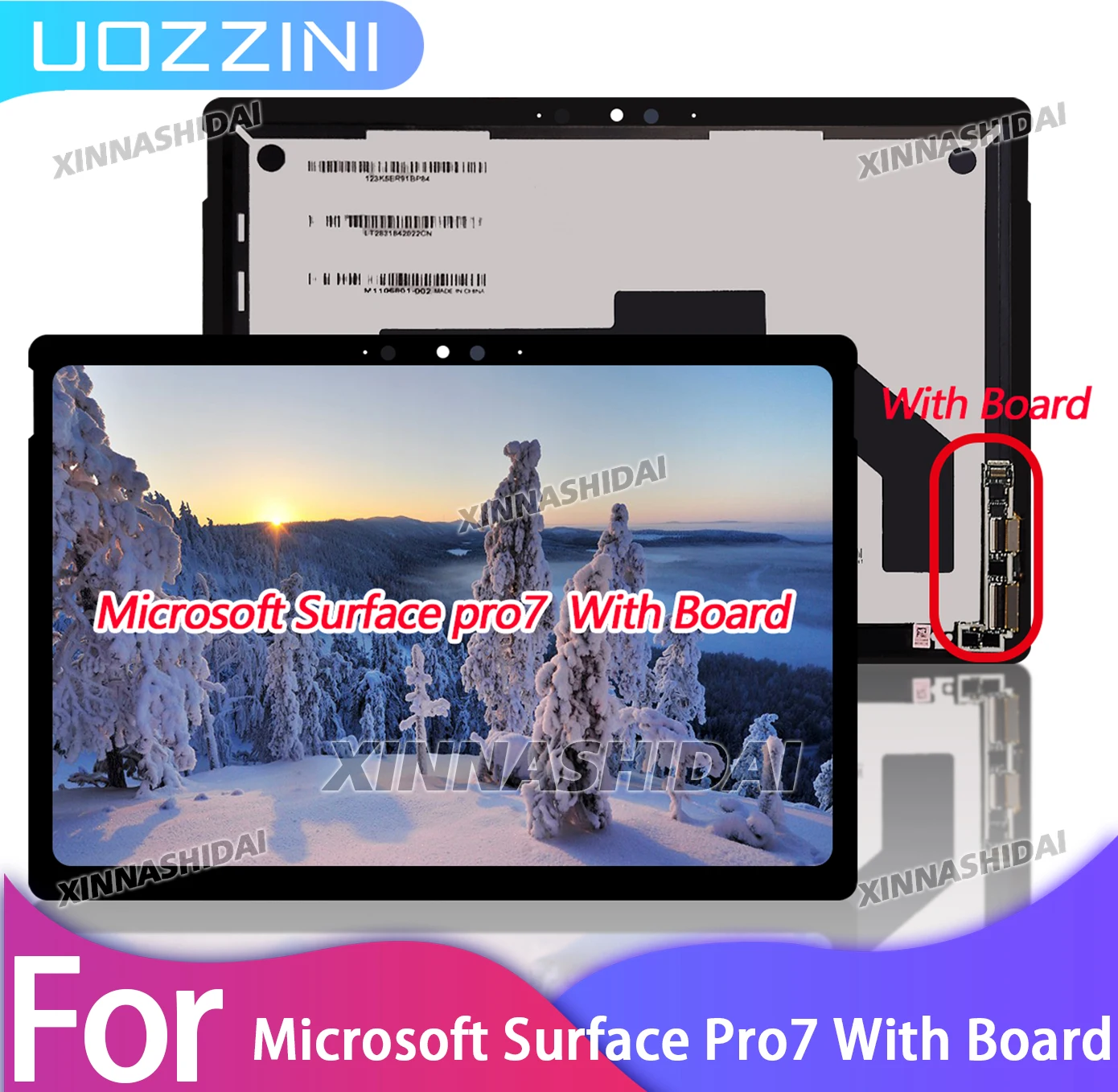 

Tested LCD For Microsoft Surface Pro 7 With Board 1866 LCD Display Touch Screen Digitizer Assembly For Surface Pro 7 With Board