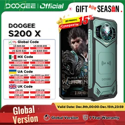 Global Version DOOGEE S200 X 5G Rugged Phone MTK Dimensity 7050 12GB RAM 512GB ROM AI Triple camera 6.72” FHD+ 120Hz 10100mAh